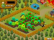Harvest Dash free online game, showing a character quickly collecting fruits in a field to raise funds against a 21-day deadline