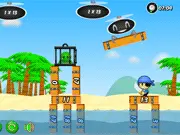 Save Punyu game screenshot, directing a drone by solving a math problem to rescue sea turtles from pirates. Play free online on PlayArcadeHub.