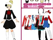 Play K-On Dress Up 2 free online dress-up game, styling an anime girl band member.