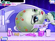 Free online game thumbnail for Frankie Stein Hair Doctor, a Monster High medical and styling simulation game on PlayArcadeHub
