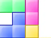 Phit online puzzle game screenshot, moving blocks to fit into a yellow container