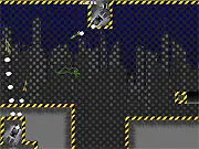 Neon Cat free online runner game, high-speed platformer, synthwave retro aesthetic, escape game