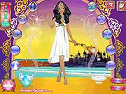 Genie in a Bottle Dressup free online game, play belly dancer fashion and styling game