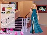 Party Night Dress Up free online game, girl in a dazzling party dress with jewelry, high fashion styling game
