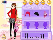 Help a young lady choose stylish and comfortable clothes for her overseas trip in this fashion game.