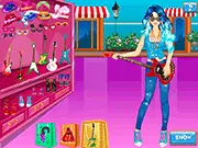 Guitar Concert On Street free dress up game, style rockstar outfits and cool hairstyles online