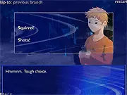 Swimming Anime Dating Sim game screenshot, romantic visual novel, dating sim online, anime characters by a swimming pool