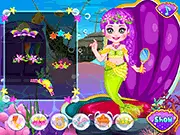Baby Mermaid Princess game free online makeover and spa for girls