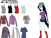 Marceline Dress Up free online Adventure Time vampire queen fashion game playarcadehub