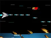 Wasted Sky free online space shooter game screenshot, player ship fighting enemy crafts, side scrolling