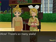Len Sim Date free online dating simulation game screenshot, character portraits and dialogue boxes