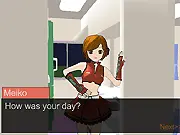 Screenshot of Kiyoteru Sim Date game showing the main character, Kiyoteru Hiyama, against a pastel background, typical of a dating simulation game.