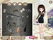 Play Leopard Girl dress up game, creating outfits with leopard print clothing for two best friends online