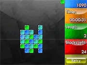 Weirdtris free online puzzle game with gravity-based block-matching
