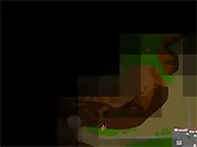 Easy RPG Monster Killer free online action game, showing a hero fighting dark monsters emerging from a black, shadowy area.