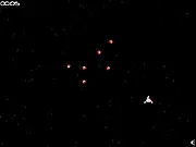 Free online game Space Flyer, play addictive space survival game, high score avoidance arcade game
