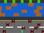 Frogger Flash online free game on PlayArcadeHub - classic arcade game screenshot