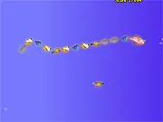 Play Fish School online free game, collect small fish to grow a school, classic arcade game on PlayArcadeHub