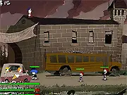 Armor Defence free online tower defense game screenshot showing units defending a base against enemy bullies