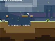 Only One Shot free online game screenshot, showing a robot navigating a puzzle platformer level