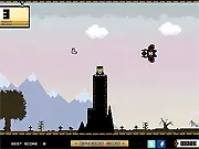 Boomerang Changs free online game, arcade action, throwing boomerangs, Little Ninja Hill defense