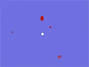 Bridge to the Abyss gameplay image showing a small submarine descending into dark blue water, evading shadowy deep-sea obstacles.