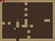 Dungeon Knight game screenshot, play free online puzzle game, knight avoiding slimy monsters, strategic movement game