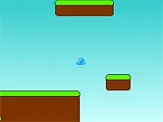 Between Two Worlds free online game screenshot showing a slime character shifting between two parallel, distinct dimensions