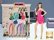 Party Fashion Girl free dress up game online screenshot, styling a party outfit