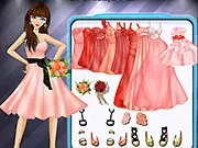 Play Coral Bridesmaid free online wedding dress up game – Style the maid of honor with coral dresses, makeup, and hair on PlayArcadeHub