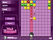 Mad Diamond free online match 3 puzzle game with colorful gems and diamonds