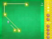 Switch the Bulb free online logic puzzle game screenshot, connecting light bulbs to the power line diagonally and horizontally