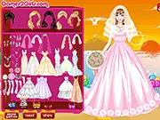 Sunset Beach Wedding Dress Up free online game, style bride with wedding gowns on PlayArcadeHub