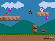 Play I Want More Gems! free retro platformer online - Jump and collect gems adventure game