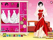 Ultraman Bride Dress Up game screenshot, free online wedding gown fashion game, style the bride