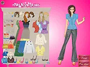 New Fashion Dress Up game screenshot, girl model posing in a new outfit, free online styling game, fashion makeover