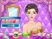 Dancing Princess Makeover online game screenshot, play free dress up game on PlayArcadeHub