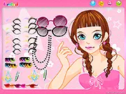 Play Girl Make Up 19 free online fashion game – Choose makeup and accessories to style the model on PlayArcadeHub