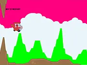 Flappy Plane Jump free online game screenshot, a small plane jumping through an opening between large vertical blocks, addictive arcade action