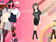 Play First Date Dressing free online fashion game – A stylish girl modeling a chic outfit perfect for making a memorable first date impression.