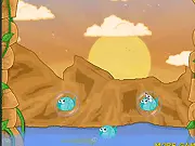 Falling Fishes Free Online Puzzle Game - Rescue Fish from Bubbles