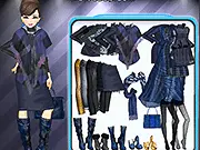 Play Navy Color free online dress up game - Combine navy blue fashion garments, hairstyle, and makeup on PlayArcadeHub
