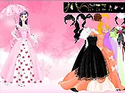 Play Sparkling Princess Dressup free online game – A beautiful princess wearing a dazzling, glittery gown with bright colors and sparkling accessories.