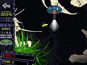 Cosmo Cabs free online taxi game screenshot, futuristic cab dodging alien traffic and speed cameras