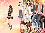 Rosabel Dressup free online game creating a beautiful fashion outfit with clothes and accessories