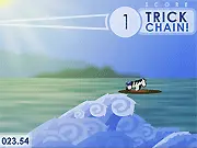James the Beach Zebra minigames online, surfing, digging a hole, and playing volleyball, free arcade game PlayArcadeHub