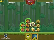 Brave Shorties 2 online strategy game screenshot, build and stack hero armies, play free on PlayArcadeHub