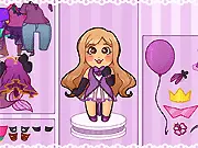 Happy Birthday Candice dress up game, girl trying on party dresses, play free online fashion game on PlayArcadeHub
