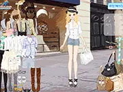 Screenshot of Laid-back Chic dress up game, showing a character ready to be styled in comfortable, stylish, and easy-to-wear fashion.