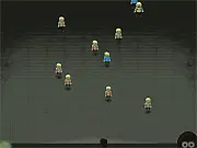 Wake Up Dead free zombie shooter game screenshot, player aiming at a horde of the undead, extreme survival online game